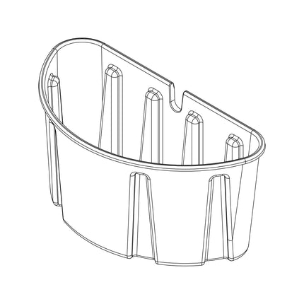 Basin Bottom for Serenity Disappearing Water Feature Kit line drawing